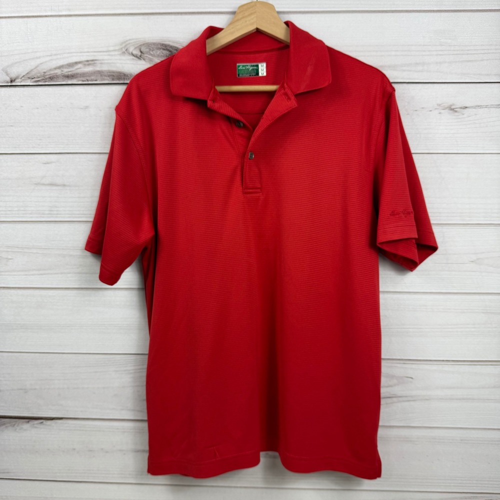 Ben‎ Hogan Performance Golf Polo Shirt Mens Medium Red Short Sleeve